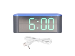 Relógio De Alarme Digital Com Display Led Grande E Estilo Elegante