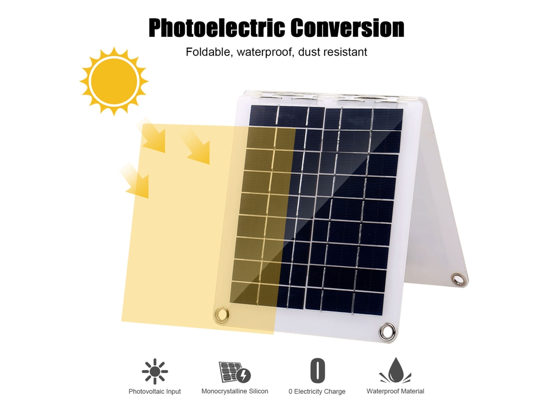 2026 placa de Carga Solar Rápida Batería Plegable Kit Portátil Control Remoto