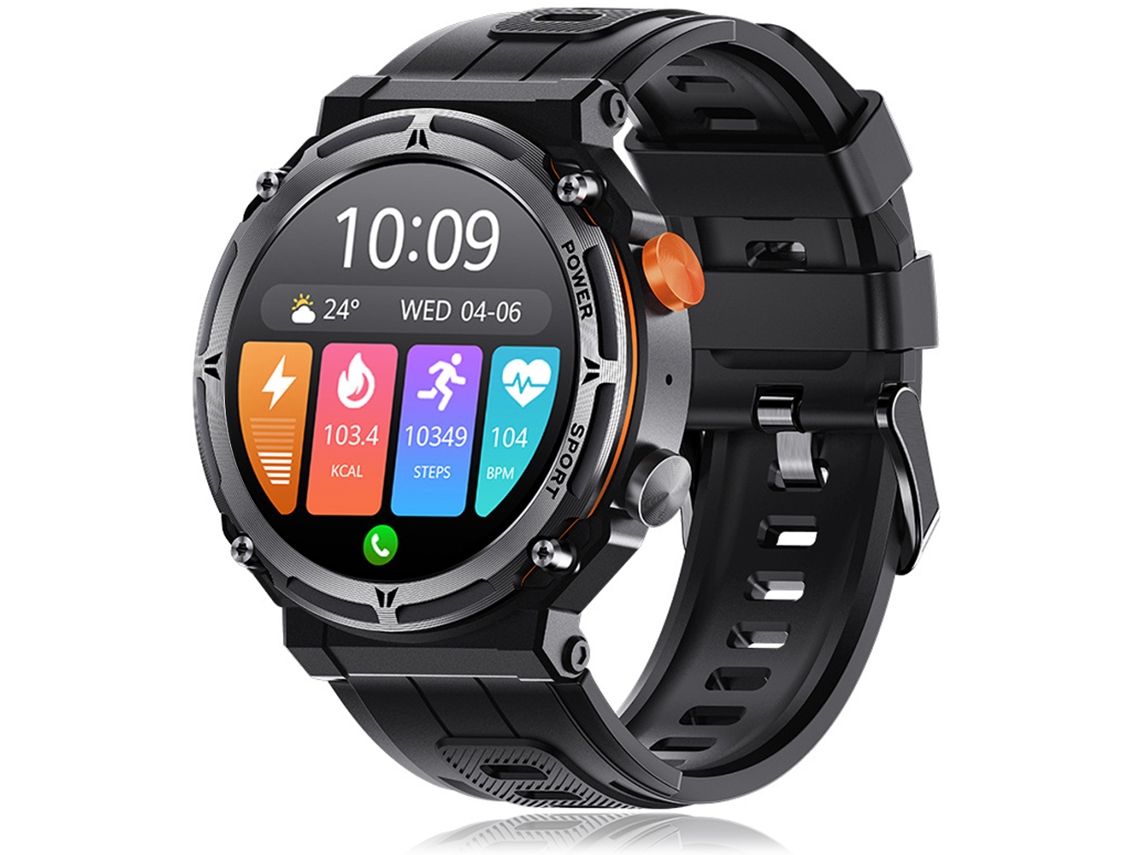 Pulseira Inteligente Com Funções De Chamada E Bluetooth, Relógio Masculino Estilo Militar.