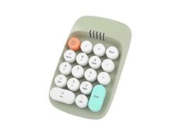 Teclado Numérico Sem Fio, Teclado De Máquina De Escrever Retrô, Teclados Numéricos, Teclado Numérico De 18 Teclas, 2,4 Ghz, Bluetooth Mini Ly Ebike