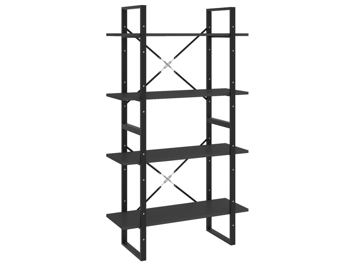 Book Cabinet, Book Cabinets Vidaxl Cinzeto Madeira Processada (n/a)