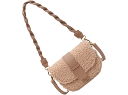 Bolsa De Ombro Feminina Em Poliéster E Pelúcia, Leve E Resistente Ao Desgaste, Com Design Simples.