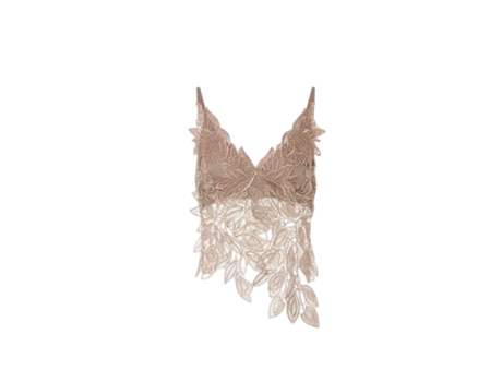 Top De Mulher Alberta Ferretti Canotte Poliéster Bege (44)