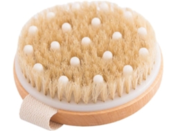 Escova De Banho Zerodeko Em Madeira Natural, Escova Corporal Esfoliante E Massageadora, Sem Cabo, Macia Para Limpeza E