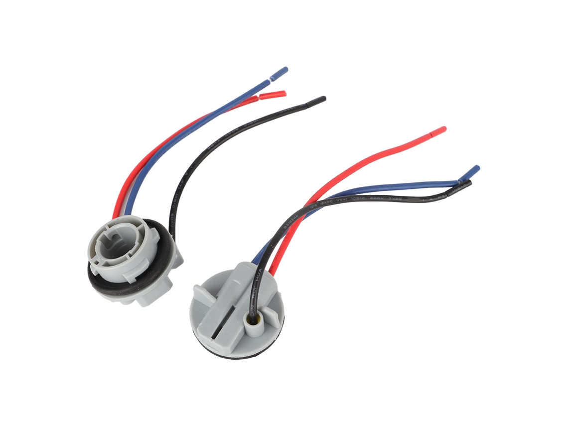 2pcs Conector De Harness Pre-fioado 1157-1 Com Contato Duplo Para Equipamentos Industriais Diy Acessório De Luz Led