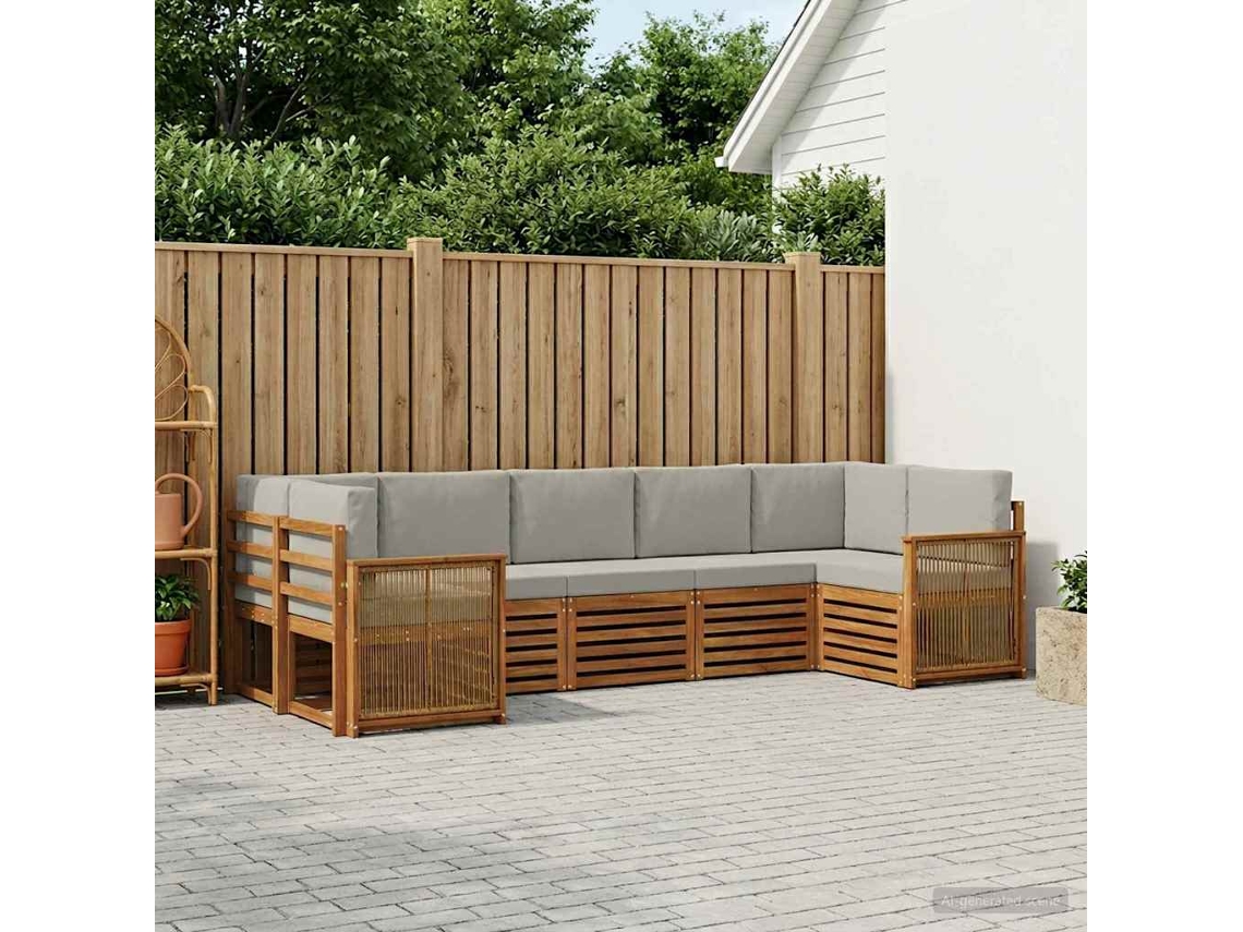 Vidaxl Conjunto De Sofás Para Exterior 6 Unid.