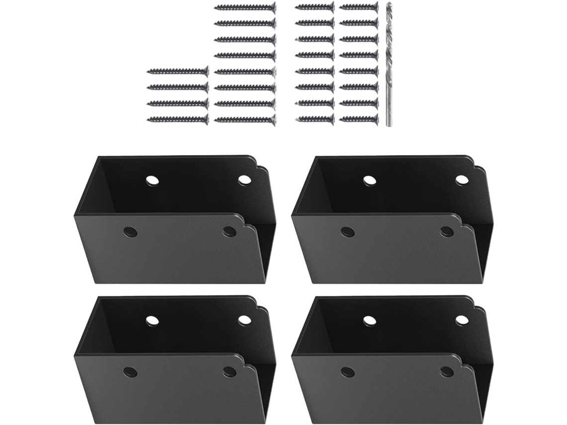 Kit De 4 Suportes Para Corrimão De Deck, Conectores Para Corrimão De Escada, Acessórios Para Deck, Melhora A