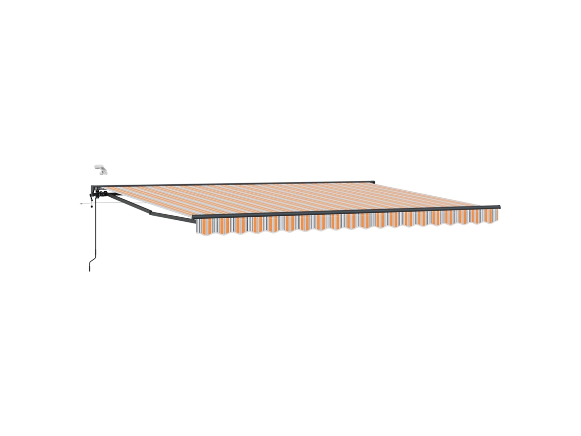 Maison Exclusive - Toldo Retrátil Elétrico Azul, Laranja, Antracite 4 × 3 M