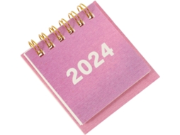 Calendário Espiral, De Mesa, Invertido Para Anotar Compromissos,