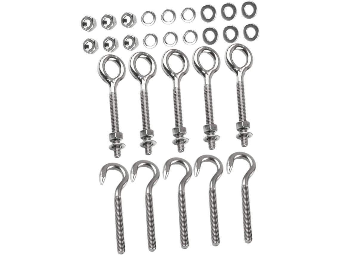 Ganchos De Aço Inoxidável Para Telhados, Conjunto Com 10 Unidades, Par