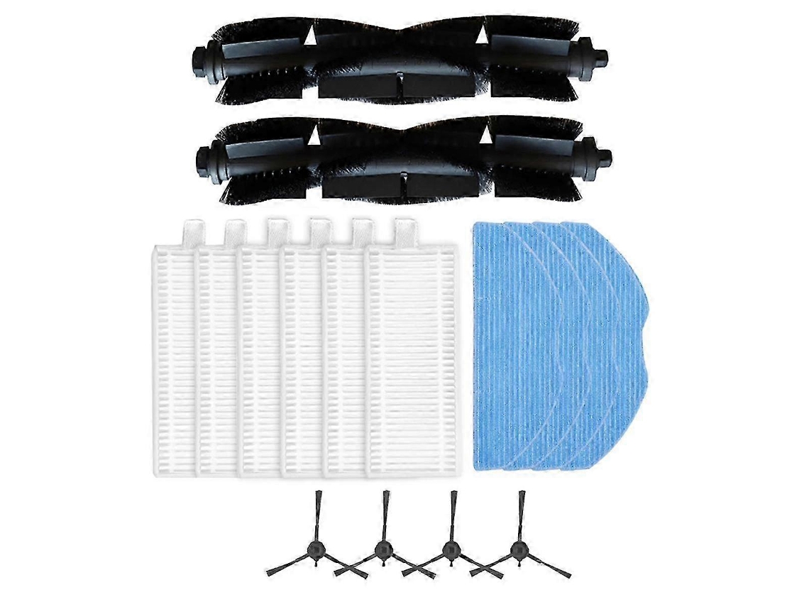 Peças De Reposição Para Re4 / Re4 Plus / Re5 / Re5 Plus: Escova Lateral Principal, Pano De Limpeza E Filtro.