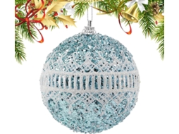 Bola De Natal Decorativa, Enfeite Brilhante E À Prova D'água De 8 Cm Para Decoração.
