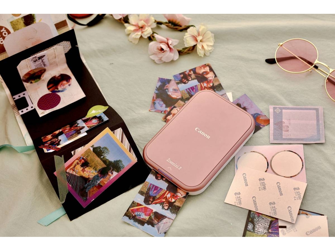 Impressora Portátil CANON Zoemini 2 Rosa (Fotografia - Bluetooth)