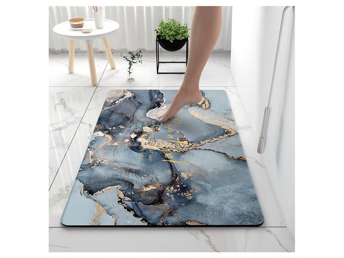 Tapete De Entrada Ehstmind Absorvente Antiderrapante Secagem Rápida Desgaste Multicor (100x50x50cm)