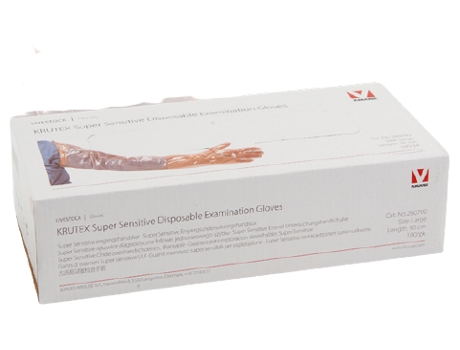 COVETRUS Guantes Veterinarios Sensibles Naranja Masculino 100 Unidades