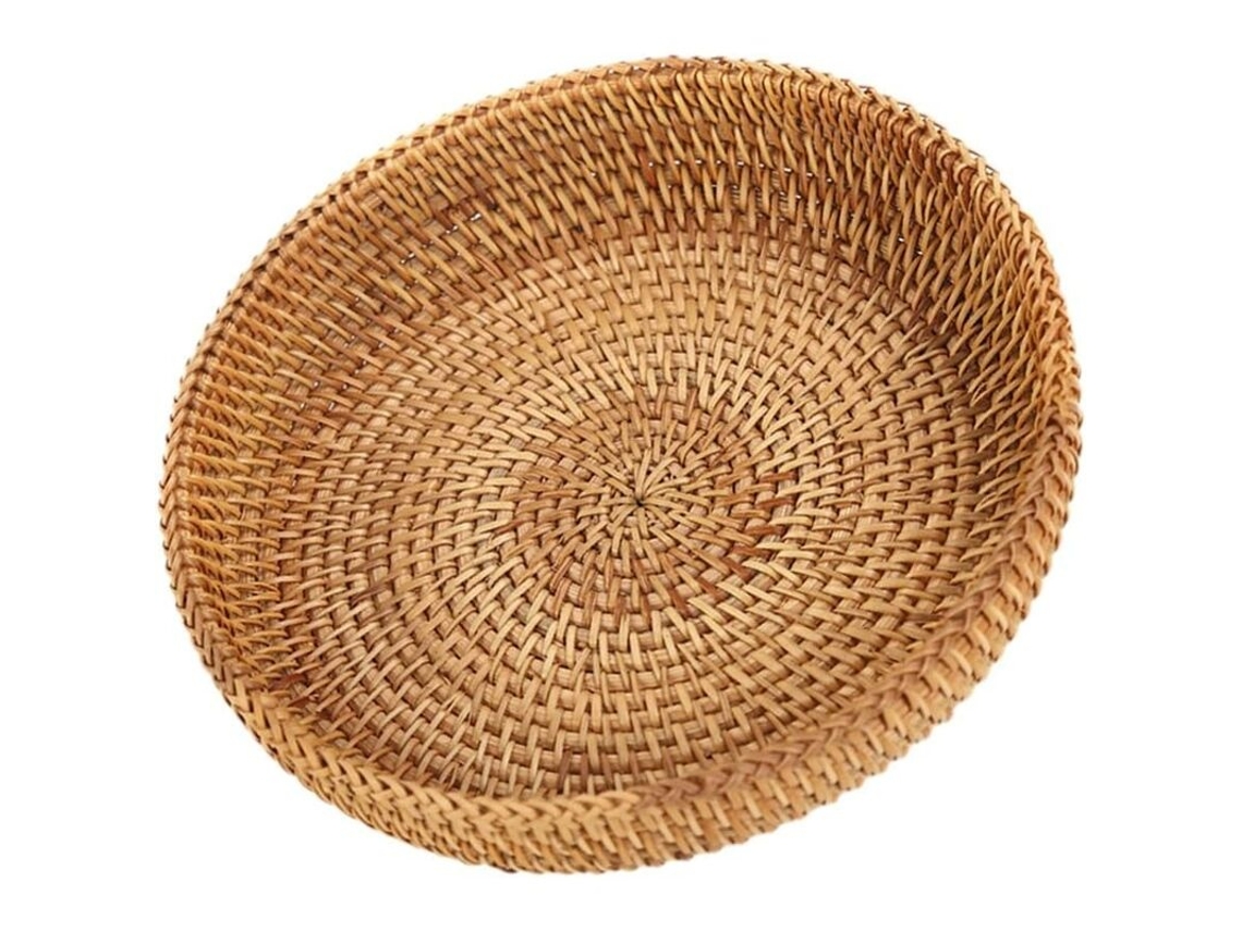 Lurelia Bandeja De Vime Natural Para Servir E Decorar