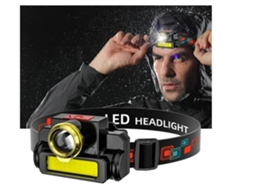 Farol de Led Recarregável 30000Lm Mais Brilhante Farol de Trabalho com Zoom À Prova D'Água Lanterna de Acampamento À Prova D'Água Preto YIZHOOD