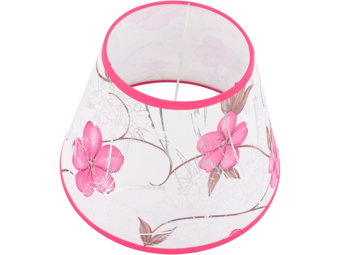 Abajur De Mesa Floral Com Luz Natural E Capa Para Decoração De Quarto.