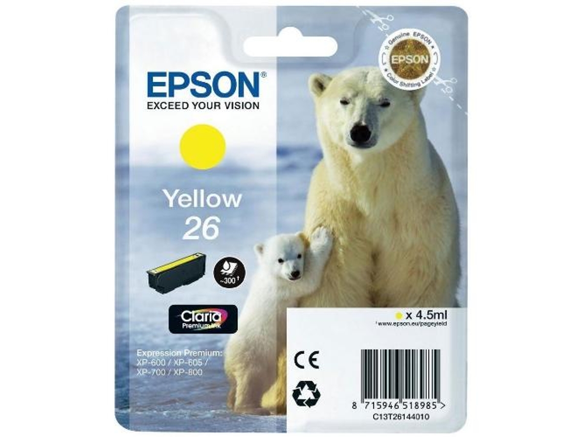 Tinteiro EPSON 26 Amarelo (C13T26144022)
