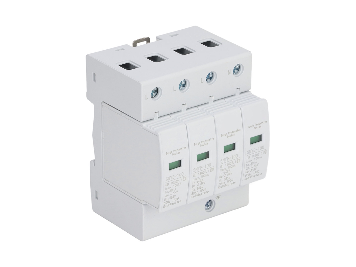 Protetor de Olas 4p LT1‑80, 80KA, Módulo de Proteção, Arrester Baja Tensión, Vermelho S/MARCA