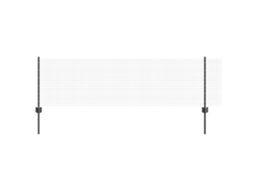 Conjunto 1 Cerca Externa Vidaxl Cinzento Aço (100 X 0,6 M)