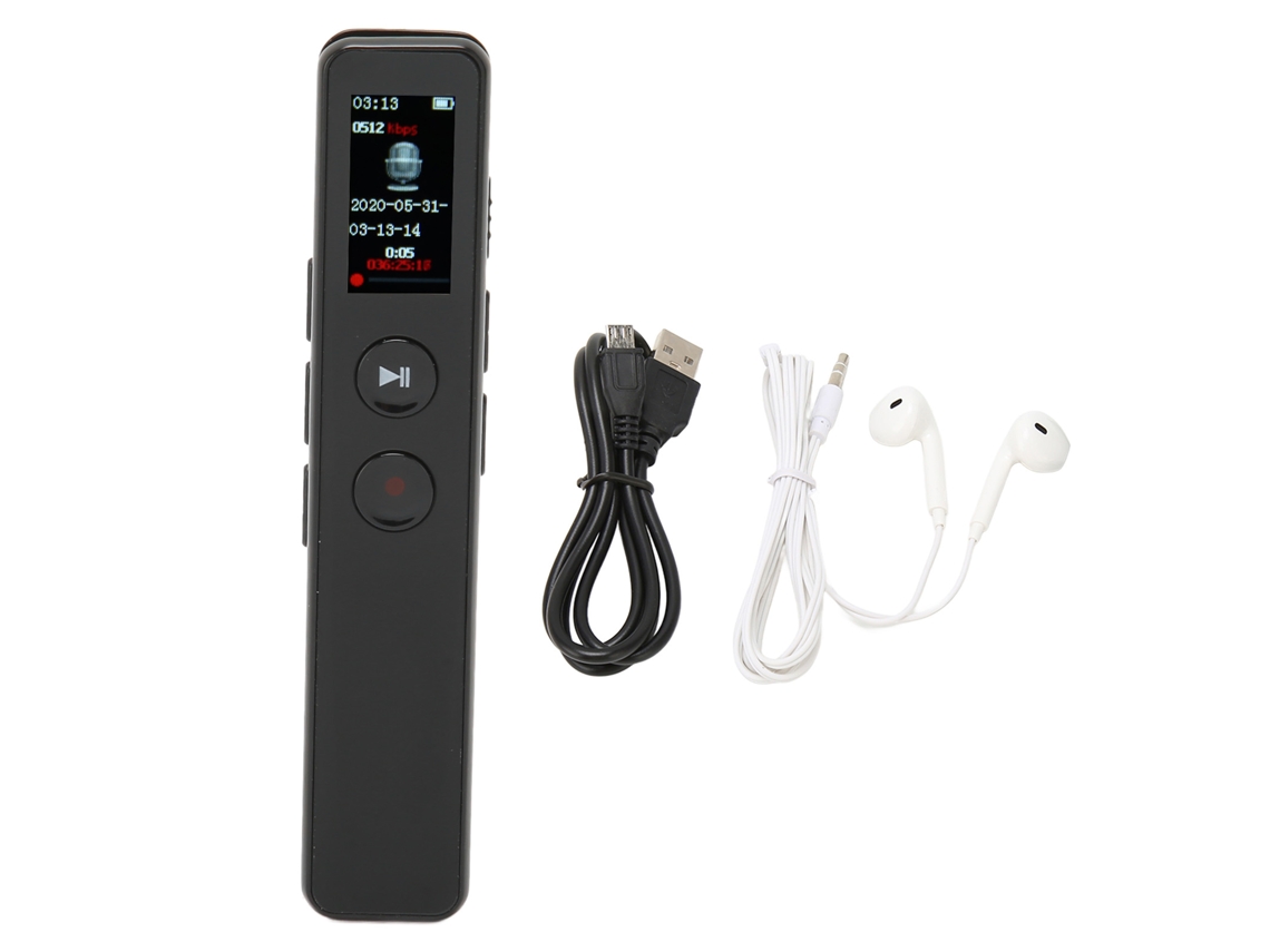 Gravador digital compacto com bateria integrada e alto-falante LAXISCREED