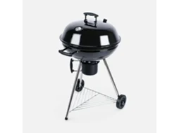 Churrasqueira A Carvão Com Grelha E Função De Fumeiro, Ø57cm, Preto