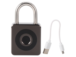 Laxiscreed Cadeado Digital Com Impressão Biométrica Recarregável Por Usb, Inteligente E Antirroubo