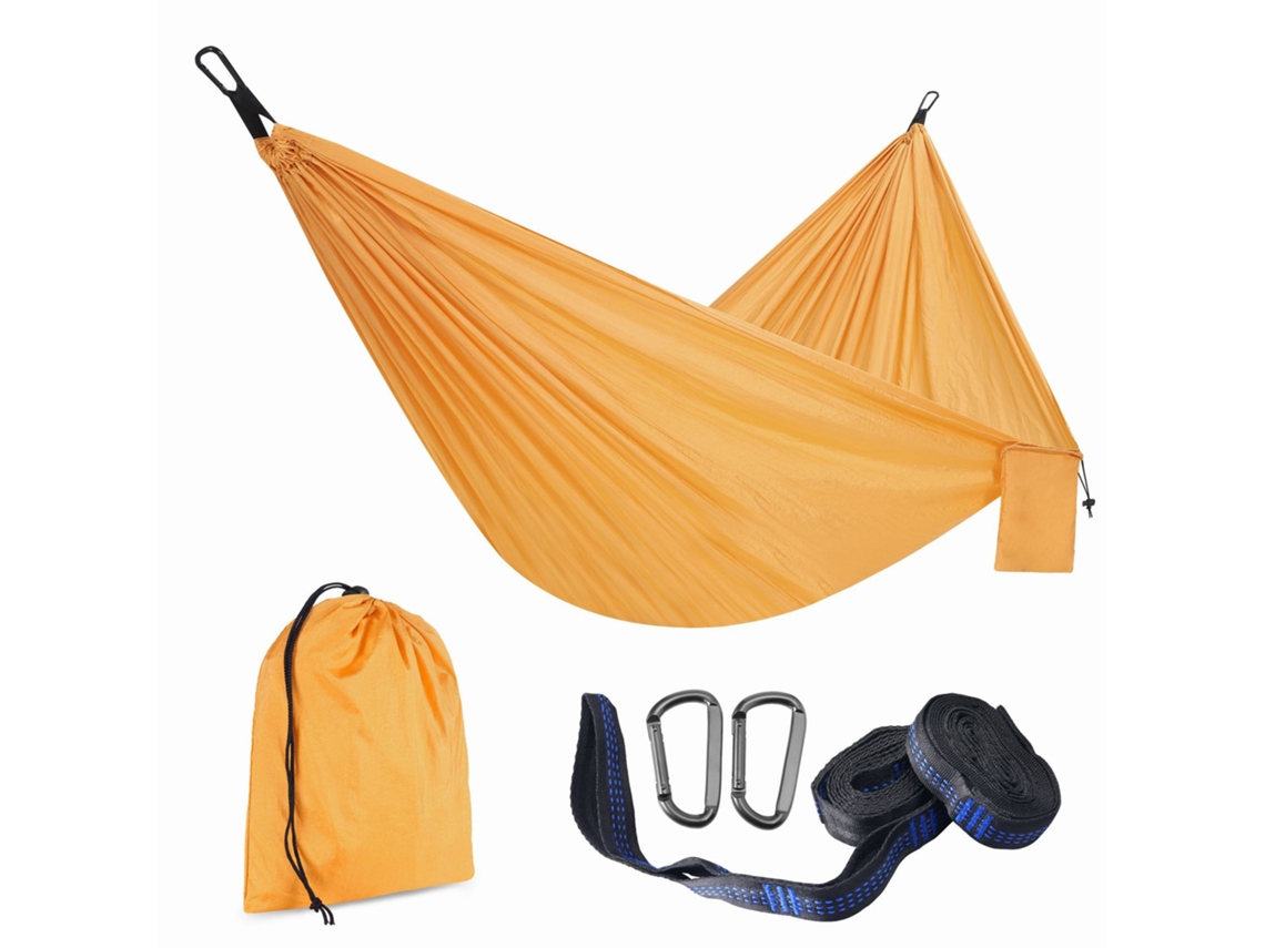 Rede Portátil Amarela 300 X 200 Cm, Cama De Rede, Cama De Acampamento Para Aquaforge