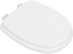 Assento Sanitário Acolchoado Branco Com Assento De Espuma Espessa E Tampa Macia Extensível.