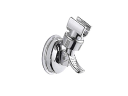 Lurelia Suporte Ventosa Para Chuveiro Abs Cromado Rotação 360º Ajustável Universal Ref 017