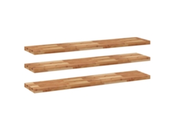 Floating Shelf, Floating Shelves Vidaxl Marrom Madeira De Acácia (120 X 30 X 4 Cm)
