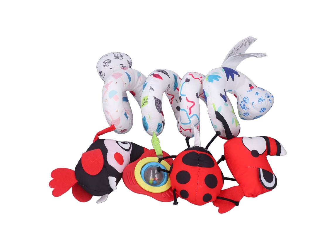Mali brinquedo Espiral Musical com Pássaro Inseto para Berço Carrinho Assento de Carro