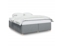 Bed Frame, Bed Frames Vidaxl Cinzeto Tecido (180 X 200 Cm)