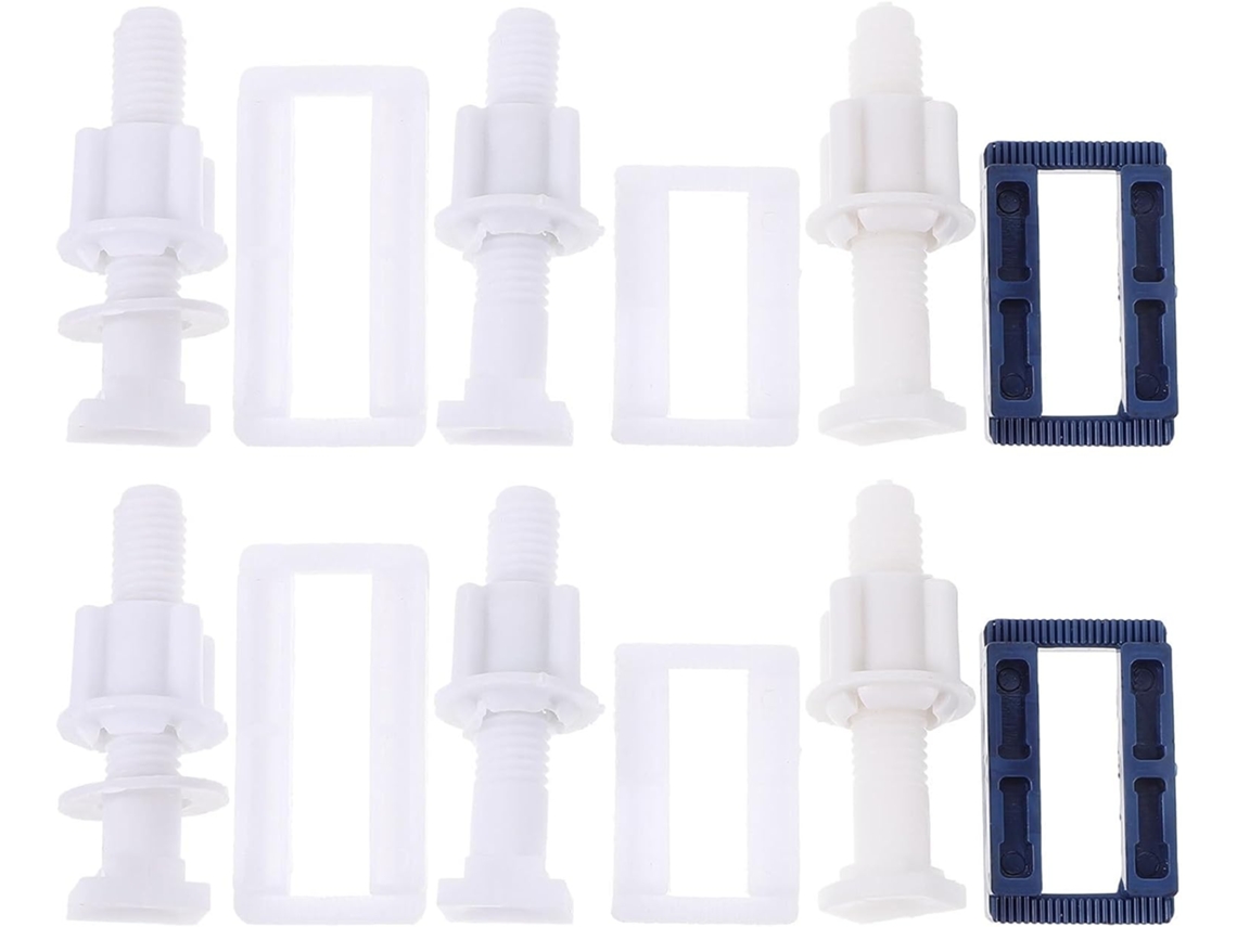 Parafusos Para Assento Sanitário, Parafusos De Plástico Reforçados, Kit Com 6 Peças Para Instalação Em Banheiros