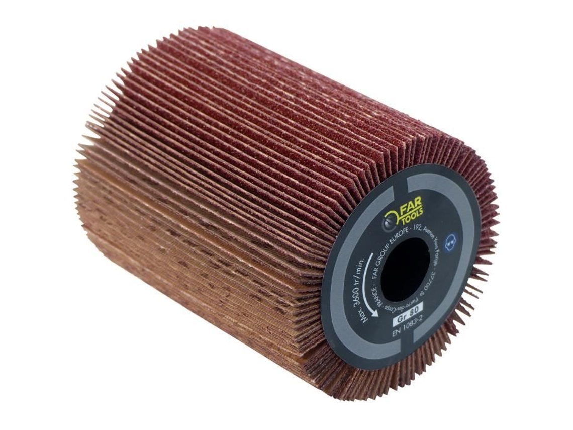 Escova abrasiva de aba Ø80mm - L 100mm para lixar