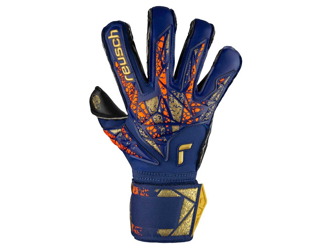 Luvas Guarda-redes Attrakt Gold X Evolution Azul 8 1/2 REUSCH