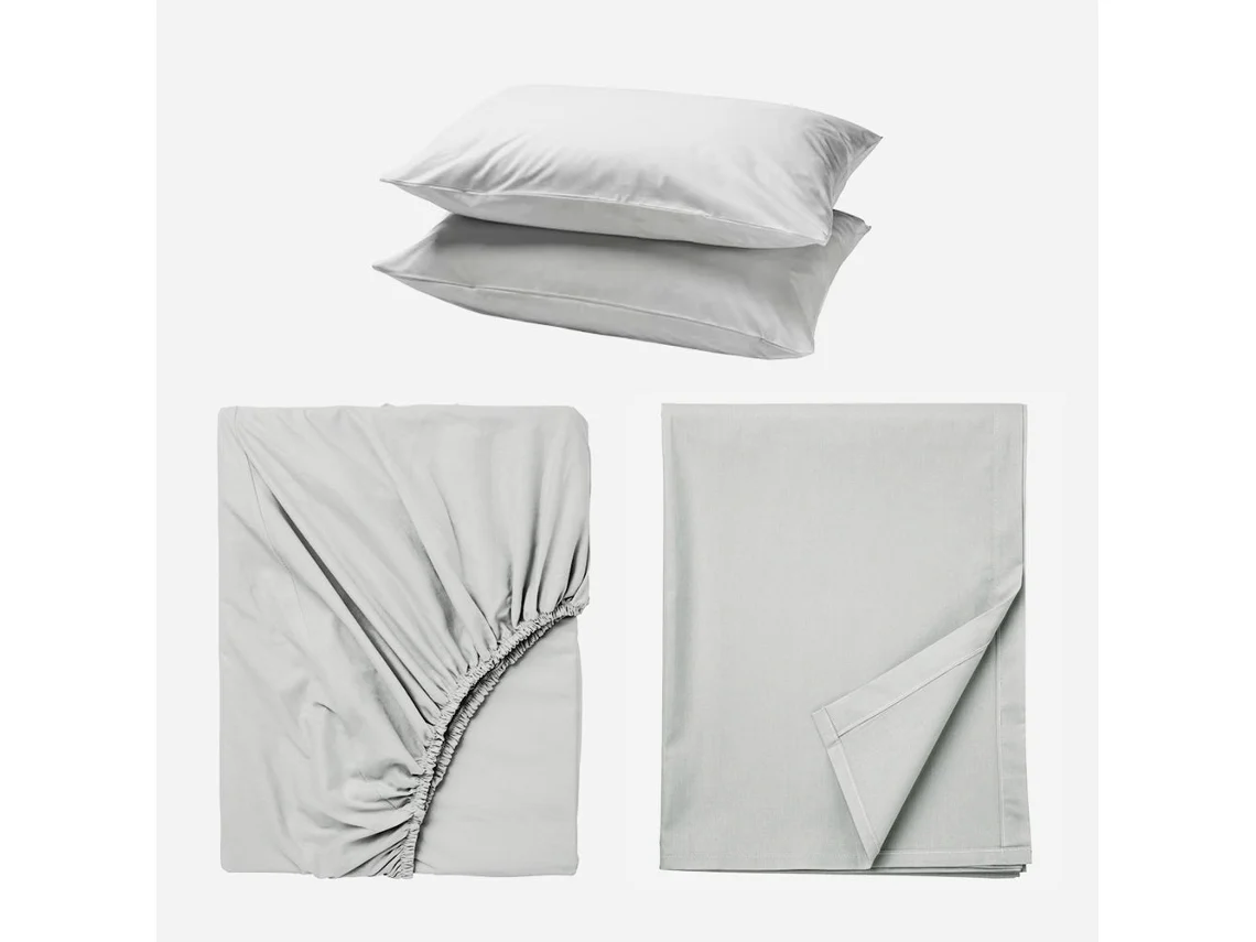 Jogo De Cama Completo (cama 180 Cm) - Cinza