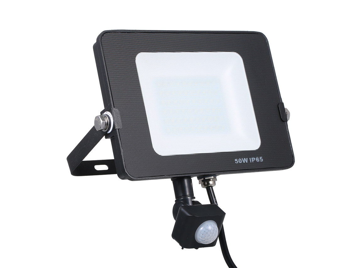 Luz Projeção Led 50w Sensor Movimento Pir Ip65 Jardim Pátio S/MARCA