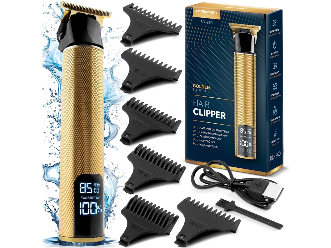 Cortador De Cabelo Berdsen Bd-260 Dourado - Precisão E Estilo