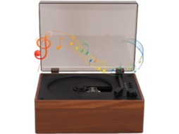 Leitor Cd Portátil Jectse Com Alto-falantes, Estéreo Hifi, Bluetooth 5.1, De Música De Retrô De Madeira Com