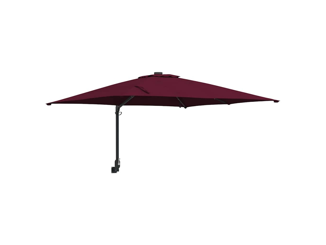 Maison Exclusive - Guarda-sol De Jardim Vermelho Bordeaux 248,5 X 247,5 X 160 Cm