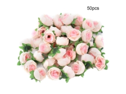 50 Peças de Flores Artificiais de Rayon, Incluindo Peônias, Crisântemos, Cravos e Flores de Champanhe. AQUAFORGE
