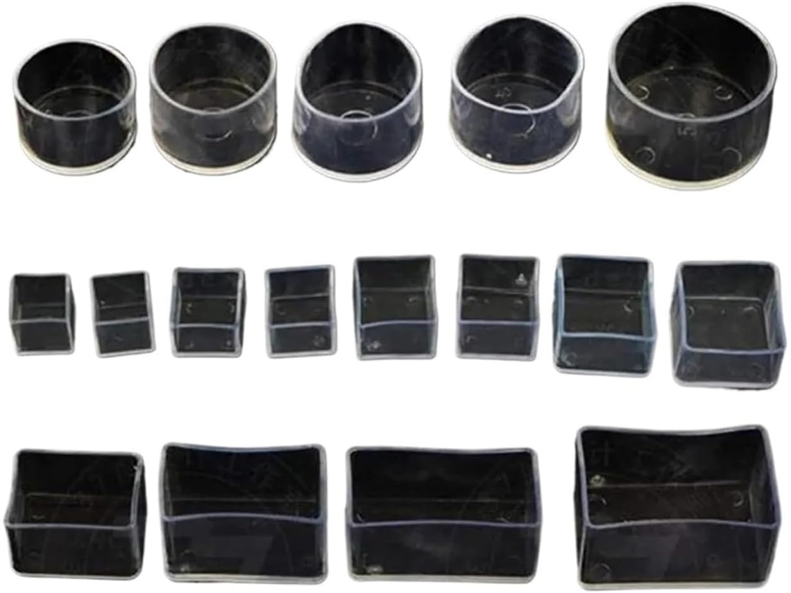 Protetores De Borracha Para Pés Cadeiras, Capas Transparentes Pvc