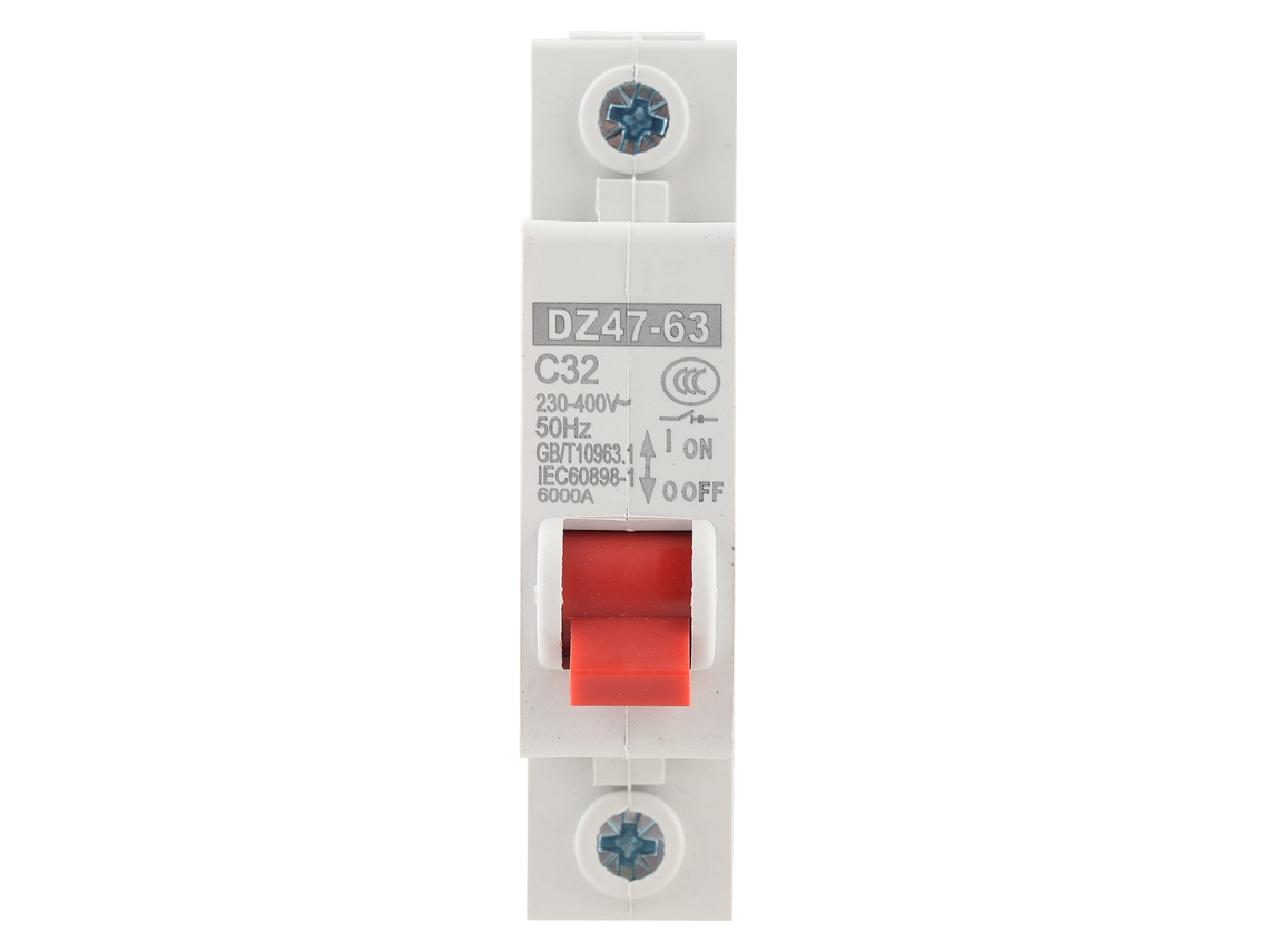 12 peças interruptor miniatura inteligente DZ47 63 1P 32A para casa e trilho DIN S/MARCA