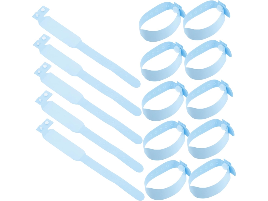 100-pulseiras De Pvc Ajustáveis Para Bebês, Descartáveis, Graváveis, Impermeáveis, Para Uso Hospitalar