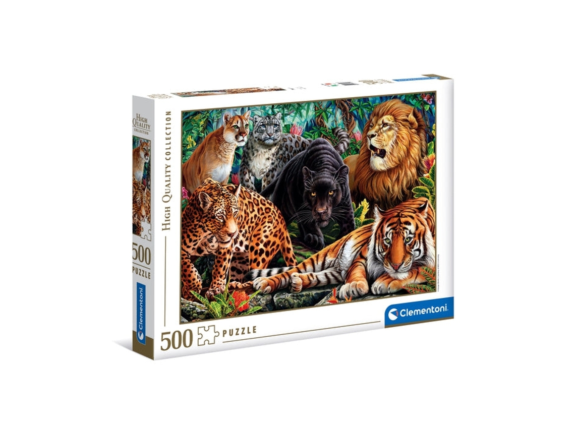 Puzzle CLEMENTONI High Quality Collection 35126 de Blocos 500 Peças Animais