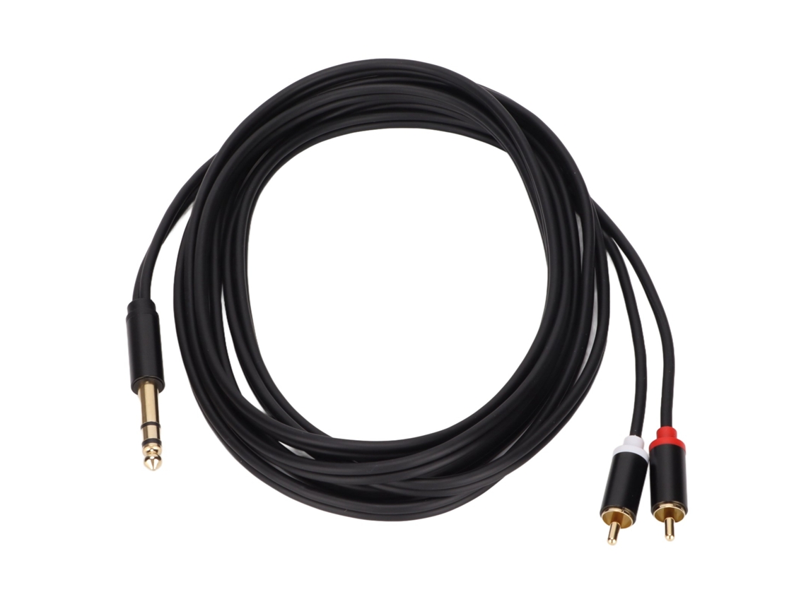 Cabo 6.35mm para 2 Rca Ouro LAXISCREED