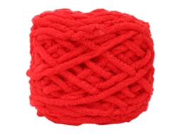 Lurelia Fio Tricô Grosso Macio Colorido Poliéster 8 Mm 0,31 Polegadas Vermelho Para Crochê Mantas Artesanais
