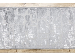 Passadeira Structural Mefe 6184 Dois Níveis de Lã Cinza Cinza Escuro 70 cm